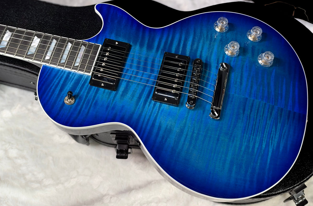 NEW ! Gibson Les Paul Modern Figured - Cobalt Burst - Beautiful Flame Top! Authorized Dealer - Only 8.2lbs - G0800