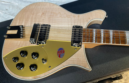 NEW! Rickenbacker 660/12 Maple Glo MG 7.7 lbs - Authorized Dealer - In Stock Ready to Ship- G06613