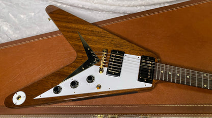 NEW! Gibson Custom 1958 Mahogany Flying V Reissue Electric Guitar - Antique Natural, VOS - WOW - Authorized Dealer - Only 6.3lbs! - G07168