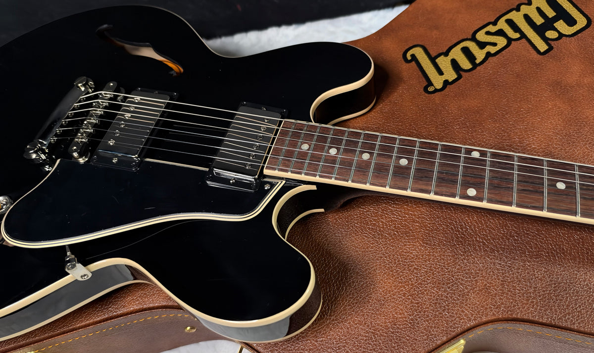 NEW ! Gibson ES-335 50s Semi-Hollowbody Electric Guitar - Ebony - Authorized Dealer - 7.8 lbs - G07908