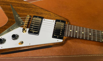 NEW! Gibson Custom 1958 Mahogany Flying V Reissue Electric Guitar - Antique Natural, VOS - WOW - Authorized Dealer - Only 6.3lbs! - G07168