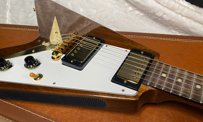 NEW! Gibson Custom 1958 Mahogany Flying V Reissue Electric Guitar - Antique Natural, VOS - WOW - Authorized Dealer - Only 6.3lbs! - G07168