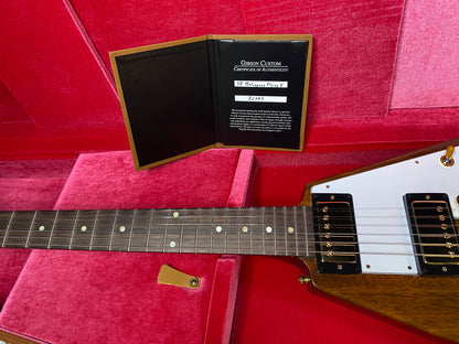 NEW! Gibson Custom 1958 Mahogany Flying V Reissue Electric Guitar - Antique Natural, VOS - WOW - Authorized Dealer - Only 6.3lbs! - G07168