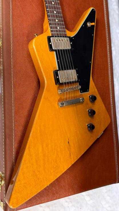 NEW! Gibson Custom 1958 Korina Explorer Reissue - Murphy Lab Heavy Aged - Stinger Headstock - Only 7.35 lbs - Authorized Dealer - G07979