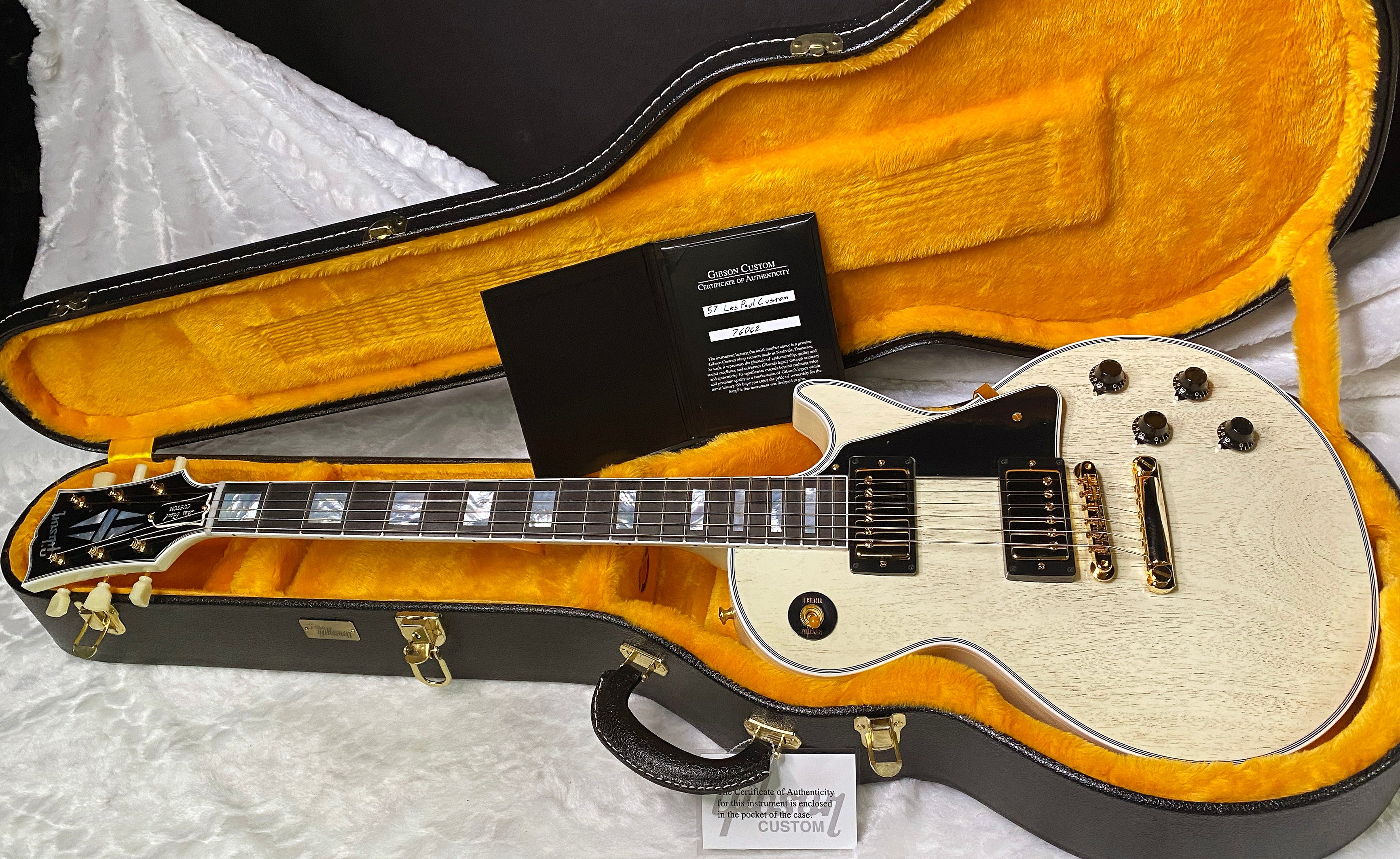 NEW! Gibson Les Paul Custom 1957 Reissue VOS - Custom Ordered in TV White - Custom Shop - ONLY 8.25 lbs - Authorized Dealer - G06598