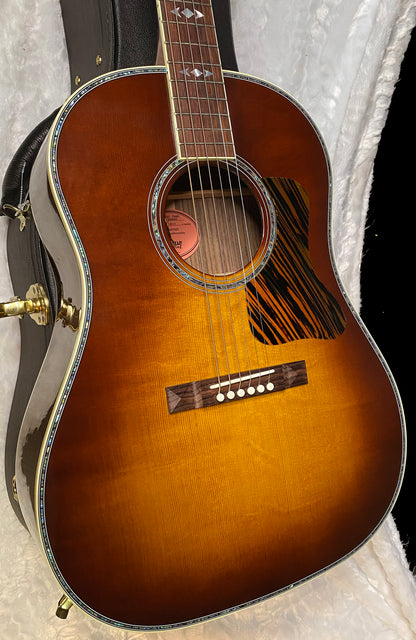 NEW! Gibson Custom Shop Advanced Jumbo Anniversary Limited Edition Acoustic-Electric Guitar - Cremona Burst - 4.45llbs - G07198