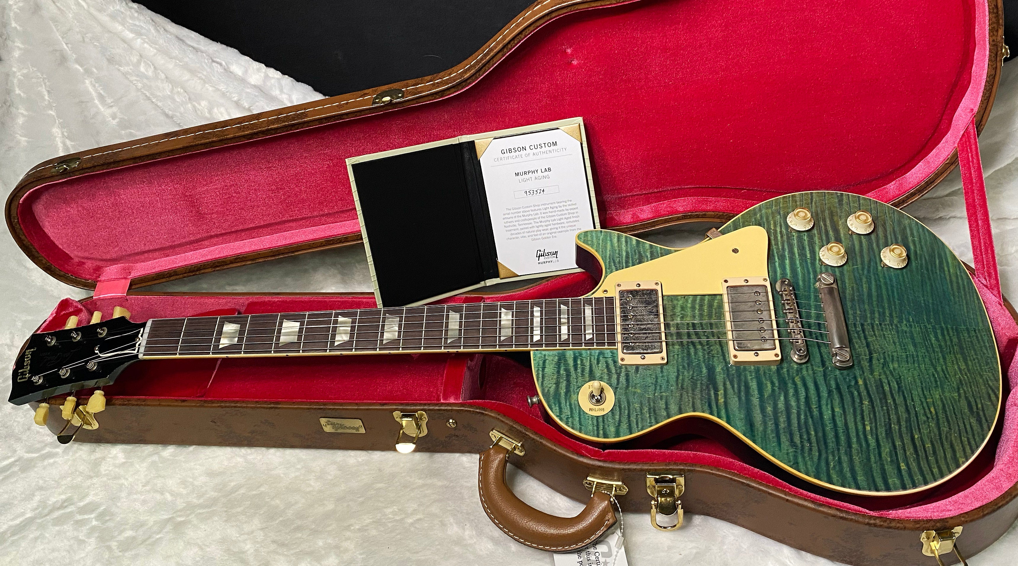 NEW! Gibson Custom 1959 Les Paul Standard Reissue Electric Guitar - Ocean Magenta, Light Aged - Greatest Hits II - Authorized Dealer - 8.4lbs - G06608