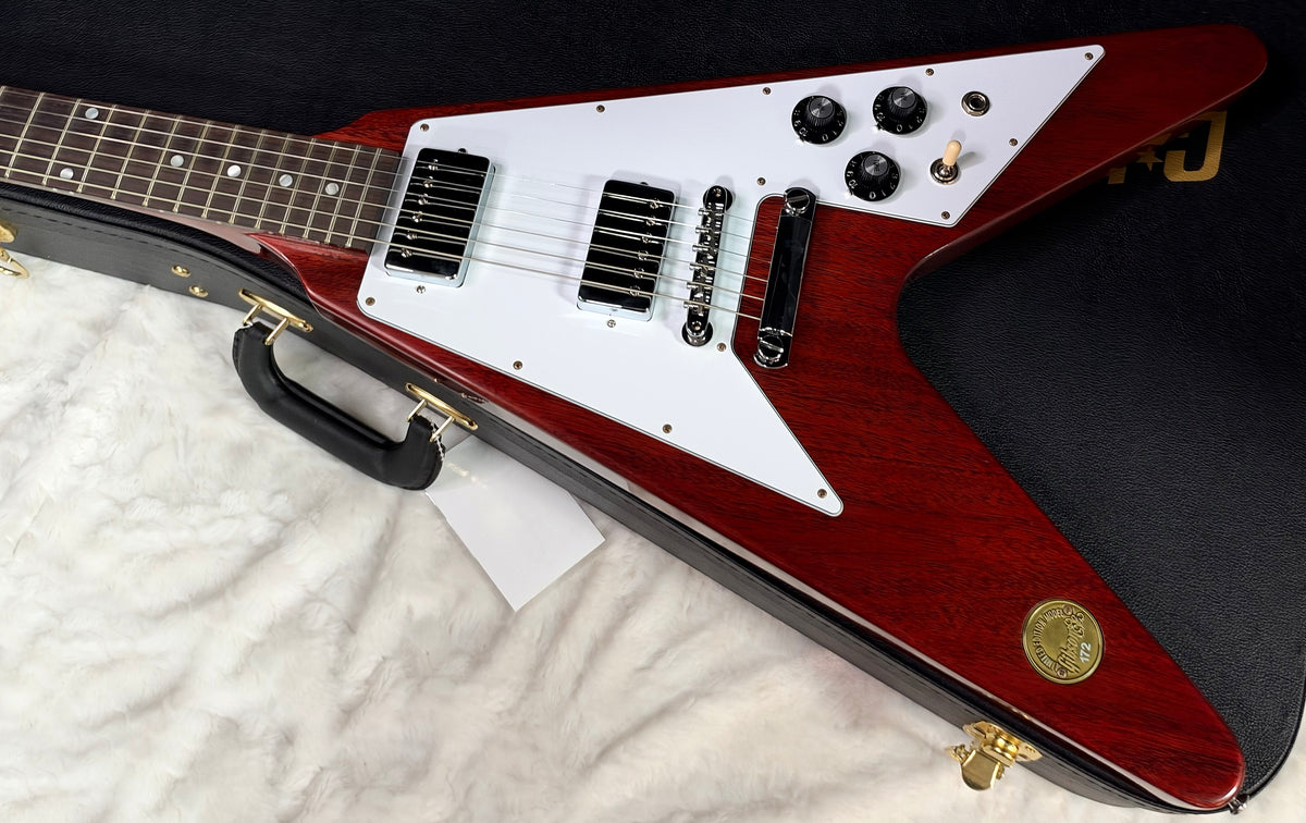 NEW! Gibson Custom 1971 Flying V Medallion Reissue Electric Guitar - Medallion Cherry - Authorized Dealer - Ultra RARE! Dealer Select - 6.4 lbs - G07900