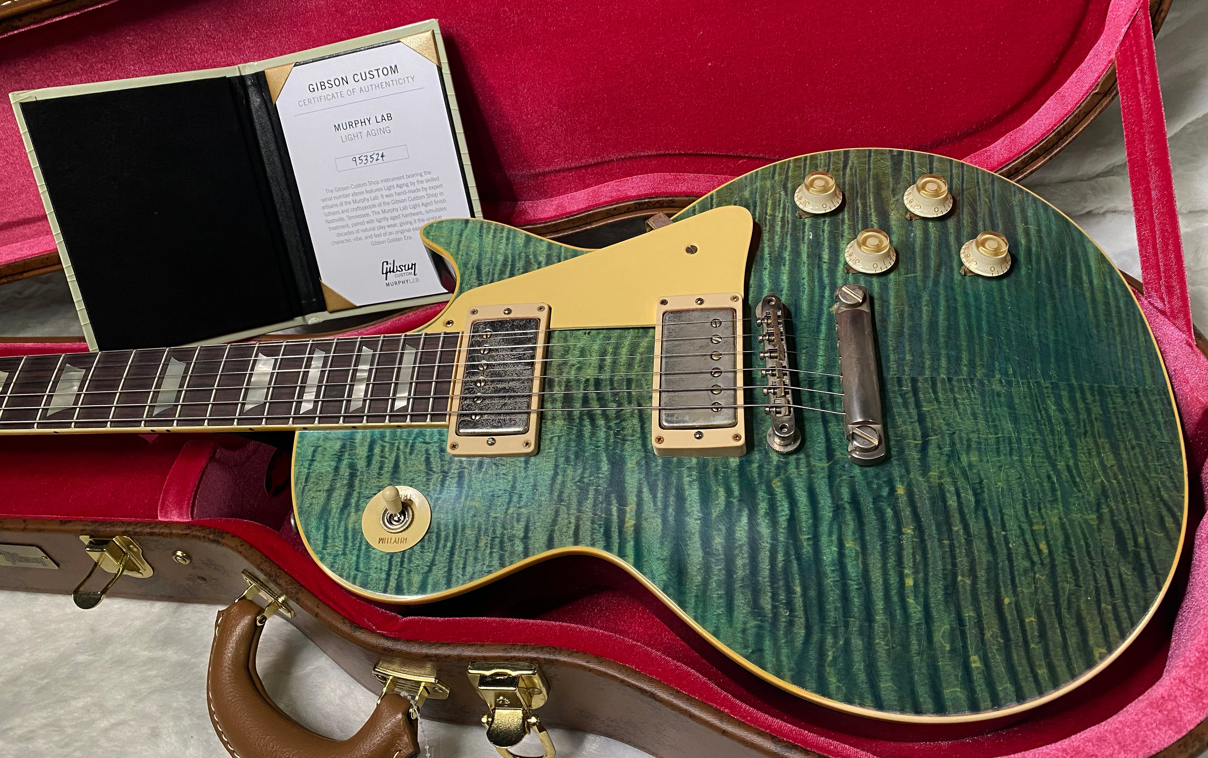 NEW! Gibson Custom 1959 Les Paul Standard Reissue Electric Guitar - Ocean Magenta, Light Aged - Greatest Hits II - Authorized Dealer - 8.4lbs - G06608