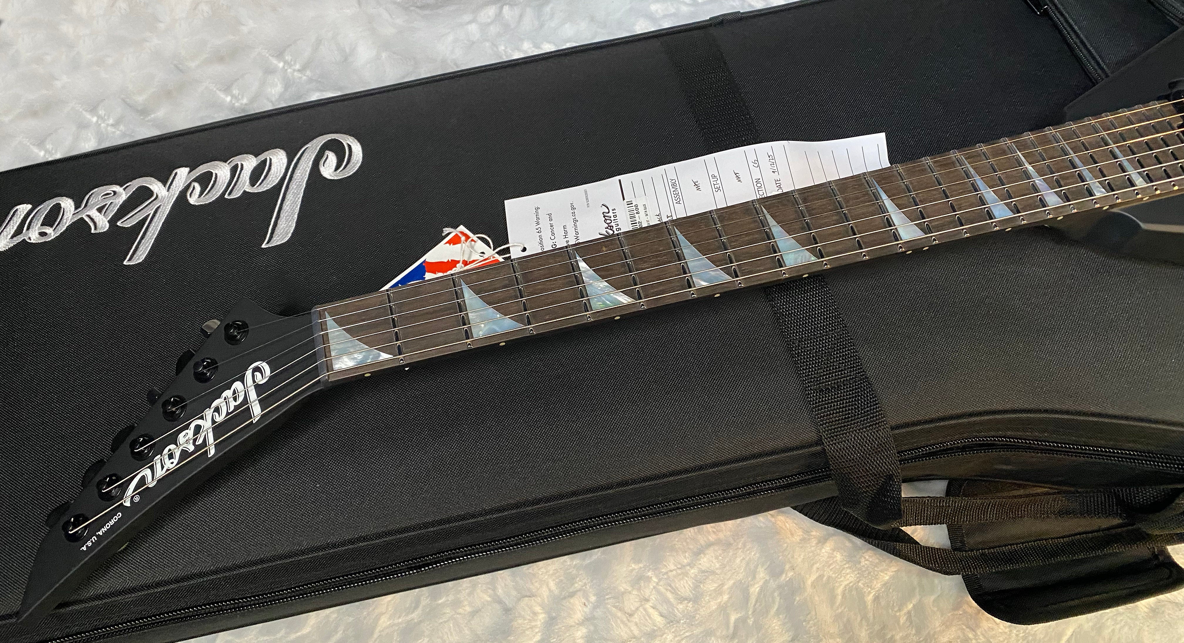 NEW! Jackson American Series Rhoads RR24 HT - Hard Tail - 7.4lbs - Ebony Fingerboard - Satin Black - Authorized Dealer