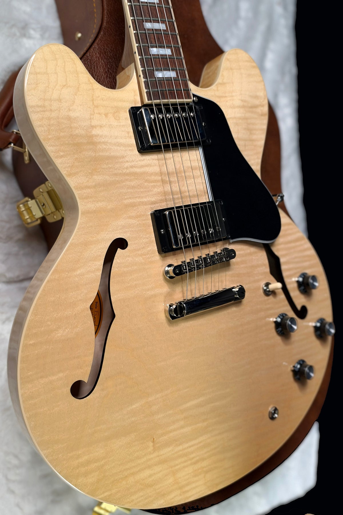 NEW ! Gibson ES-335 Block Inlay - Figured Natural - Authorized Dealer - Beautiful Maple - 8.5 lbs - G07910