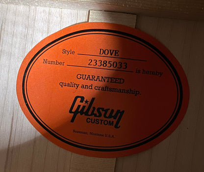 NEW! Gibson Acoustic Custom Shop Dove Acoustic-Electric Guitar - Alpine White - Authorized Dealer 5.2lbs - G06616