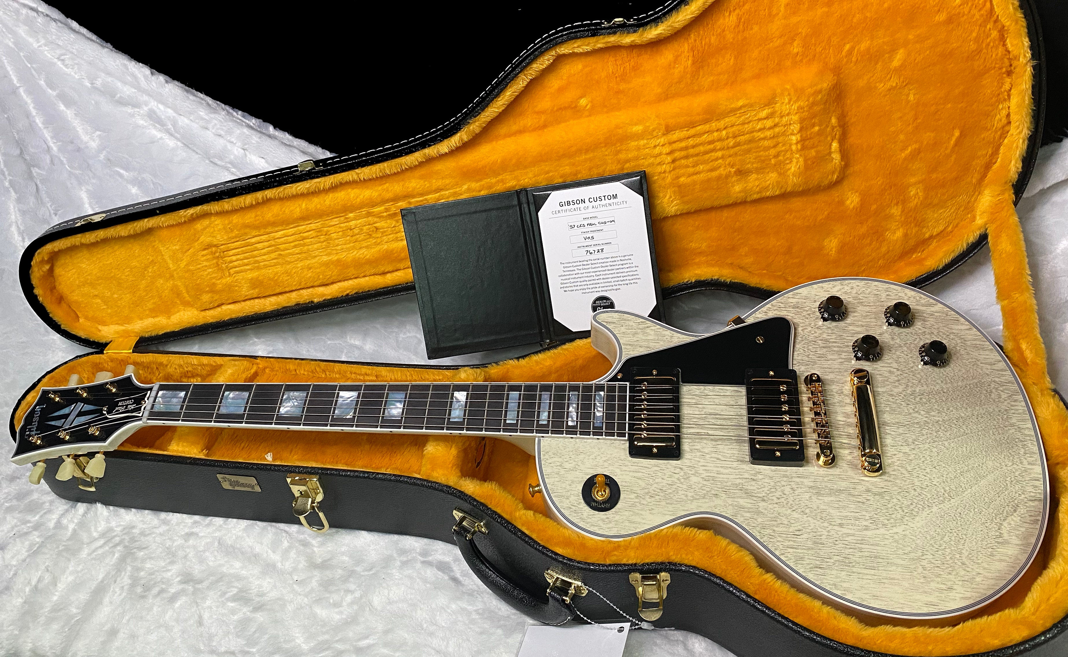NEW! Gibson Les Paul Custom 1957 Reissue VOS - Custom Ordered in TV White - Custom Shop - 9.75 lbs - Authorized Dealer - G07212