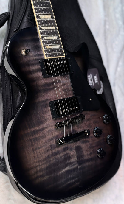 NEW ! Gibson Les Paul Studio Session - Translucent Ebony - Monster Flame Top - Authorized Dealer - 8.7 lbs - G07998