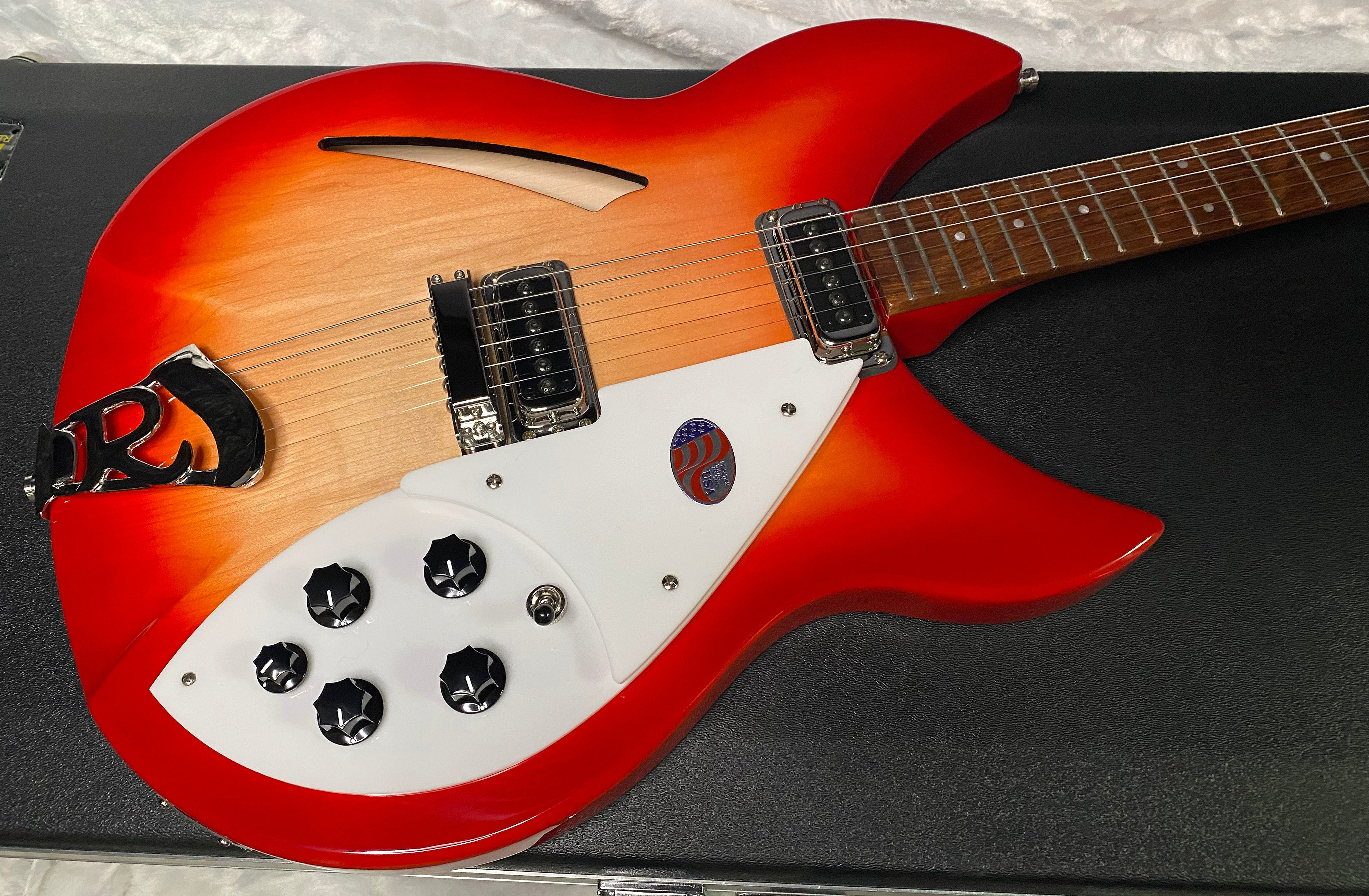 NEW! Rickenbacker 330 Fire Glo FG Fireglo - Semi Hollow Electric Guitar - Authorized Dealer - 7.5 lbs - G07211