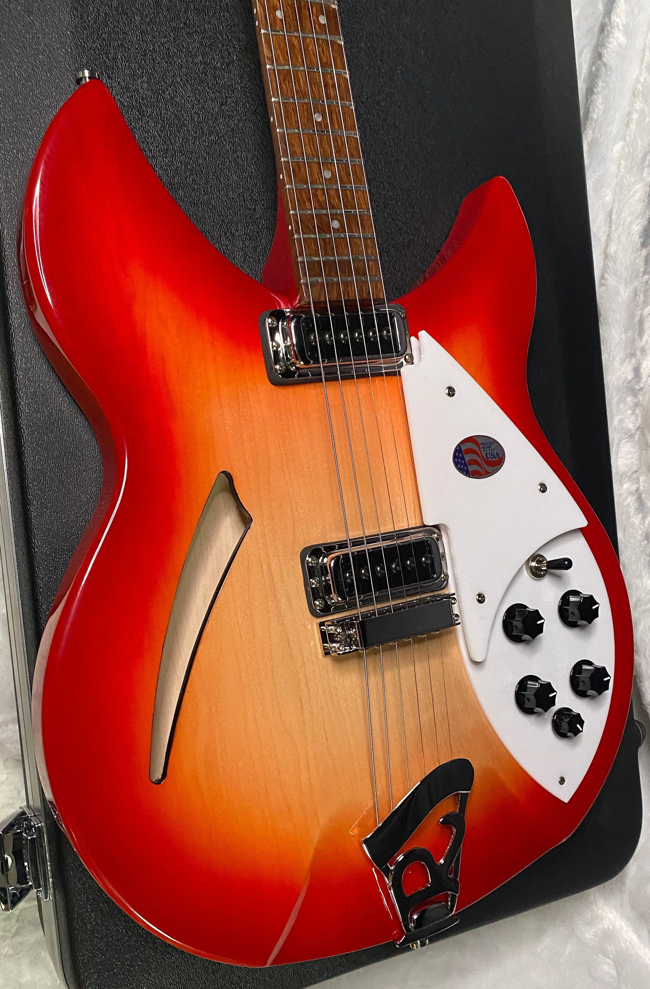 NEW! Rickenbacker 330 Fire Glo FG Fireglo - Semi Hollow Electric Guitar - Authorized Dealer - 7.5 lbs - G07211