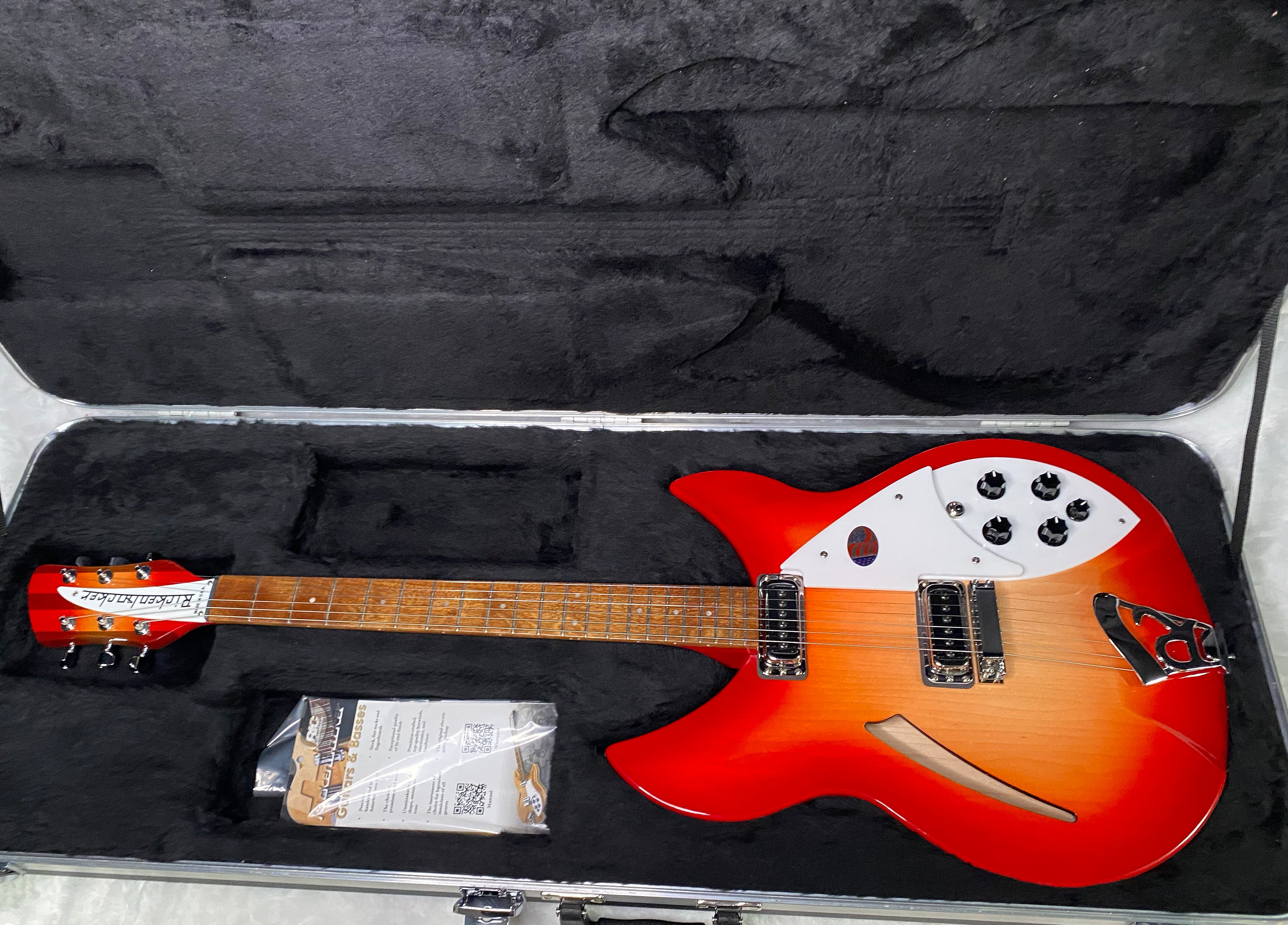 NEW! Rickenbacker 330 Fire Glo FG Fireglo - Semi Hollow Electric Guitar - Authorized Dealer - 7.8 lbs - G07209