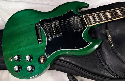 NEW ! Gibson SG Standard - Transparent Teal - Original Gibson Leather Gig Bag - Authorized Dealer - 6.6 lbs - G07905