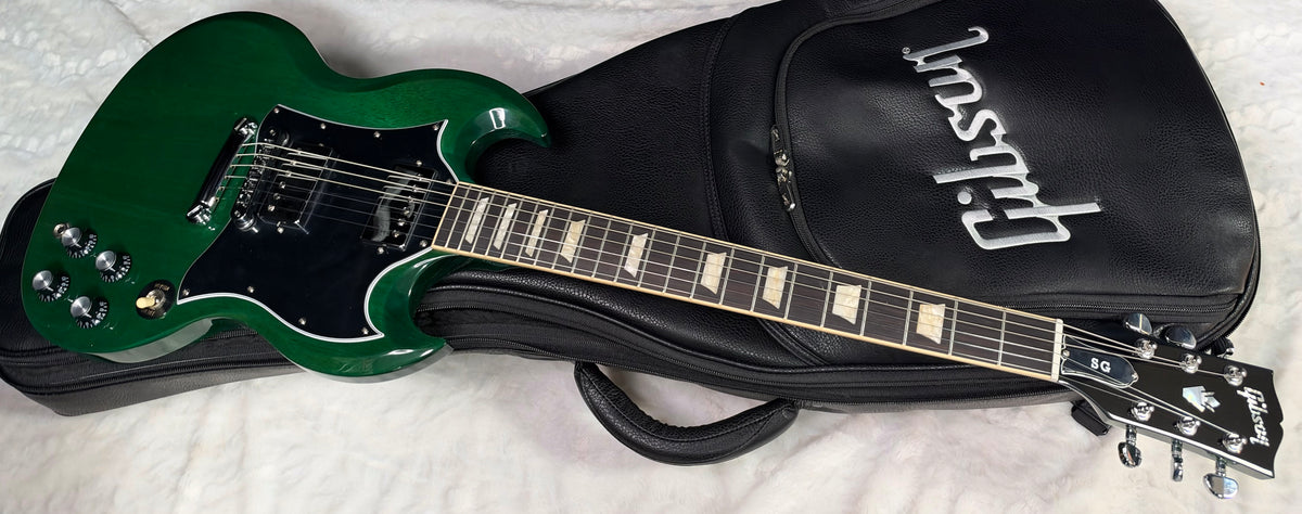 NEW ! Gibson SG Standard - Transparent Teal - Original Gibson Leather Gig Bag - Authorized Dealer - 6.6 lbs - G07905