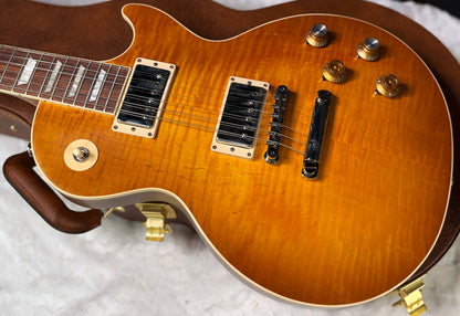 NEW ! Gibson Kirk Hammett "Greeny” Les Paul Standard﻿﻿ Greeny Burst - Killer Curly Flame Maple Top - Only 8.8lbs - Authorized Dealer - G07923