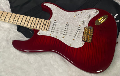 NEW ! Fender Richie Kotzen Stratocaster - Transparent Red Burst - Made in Japan - Authorized Dealer - 8.1 lbs - G05405