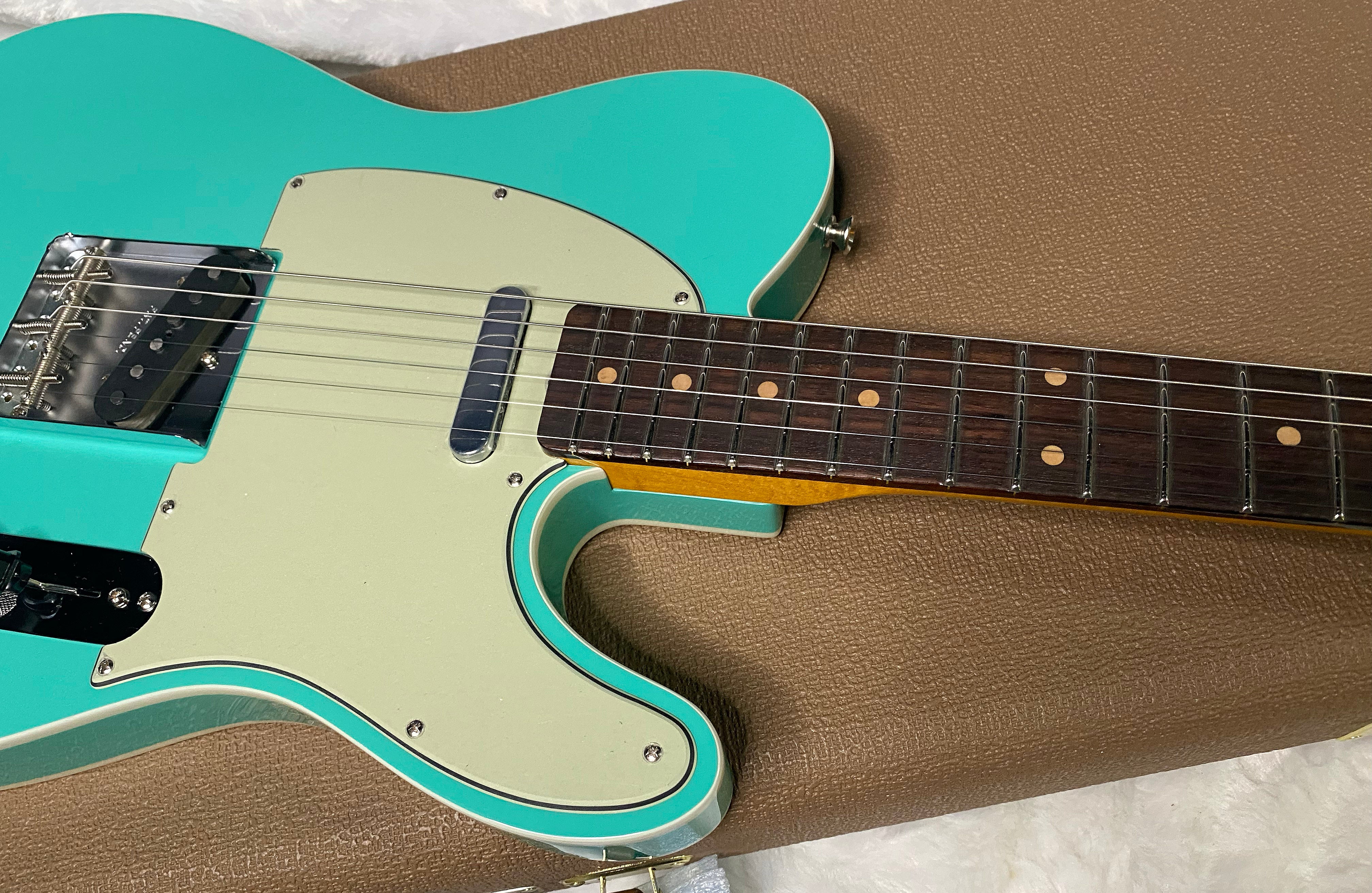 NEW! Fender Custom Shop Flamethrower Telecaster Custom - NOS - Modern Specs - Texas Special Pick-Ups - AAAA Flamed Neck -Seafoam Green - Authorized Dealer - 8lbs - G07232