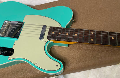 NEW! Fender Custom Shop Flamethrower Telecaster Custom - NOS - Modern Specs - Texas Special Pick-Ups - AAAA Flamed Neck -Seafoam Green - Authorized Dealer - 8lbs - G07232