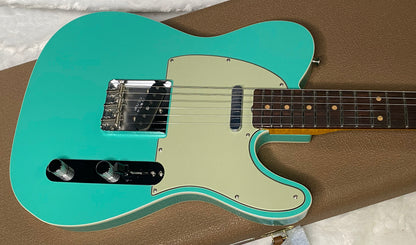 NEW! Fender Custom Shop Flamethrower Telecaster Custom - NOS - Modern Specs - Texas Special Pick-Ups - AAAA Flamed Neck -Seafoam Green - Authorized Dealer - 8lbs - G07232