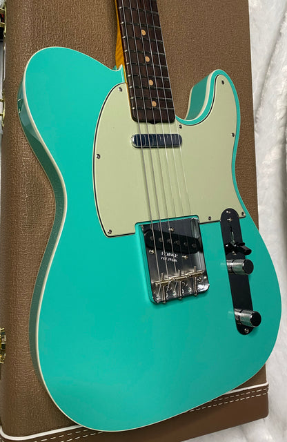NEW! Fender Custom Shop Flamethrower Telecaster Custom - NOS - Modern Specs - Texas Special Pick-Ups - AAAA Flamed Neck -Seafoam Green - Authorized Dealer - 8lbs - G07232