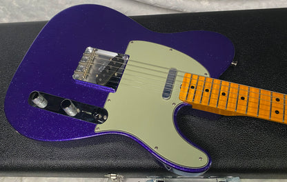 NEW! Fender Custom Shop Flamethrower Telecaster Custom - NOS - Modern Specs - Texas Special Pick-Ups - AAAA Flamed Neck - Purple Sparkle - Authorized Dealer - 7.8lbs - G07233