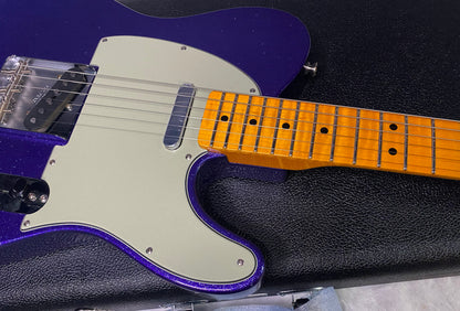 NEW! Fender Custom Shop Flamethrower Telecaster Custom - NOS - Modern Specs - Texas Special Pick-Ups - AAAA Flamed Neck - Purple Sparkle - Authorized Dealer - 7.8lbs - G07233