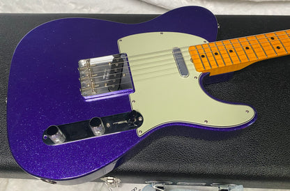 NEW! Fender Custom Shop Flamethrower Telecaster Custom - NOS - Modern Specs - Texas Special Pick-Ups - AAAA Flamed Neck - Purple Sparkle - Authorized Dealer - 7.8lbs - G07233