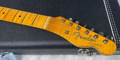 NEW! Fender Custom Shop Flamethrower Telecaster Custom - NOS - Modern Specs - Texas Special Pick-Ups - AAAA Flamed Neck - Purple Sparkle - Authorized Dealer - 7.8lbs - G07233