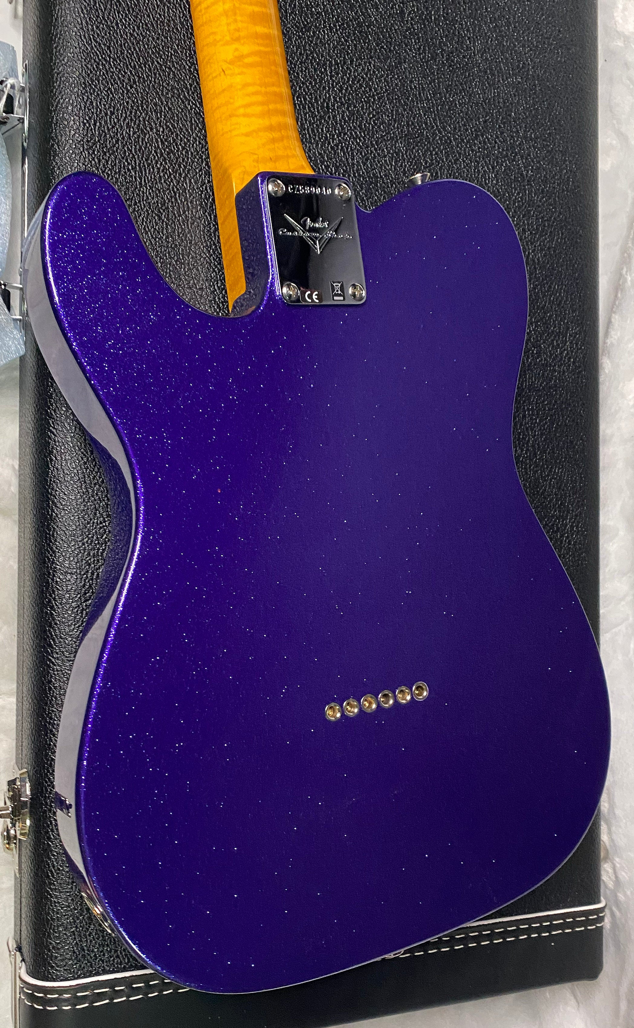 NEW! Fender Custom Shop Flamethrower Telecaster Custom - NOS - Modern Specs - Texas Special Pick-Ups - AAAA Flamed Neck - Purple Sparkle - Authorized Dealer - 7.8lbs - G07233
