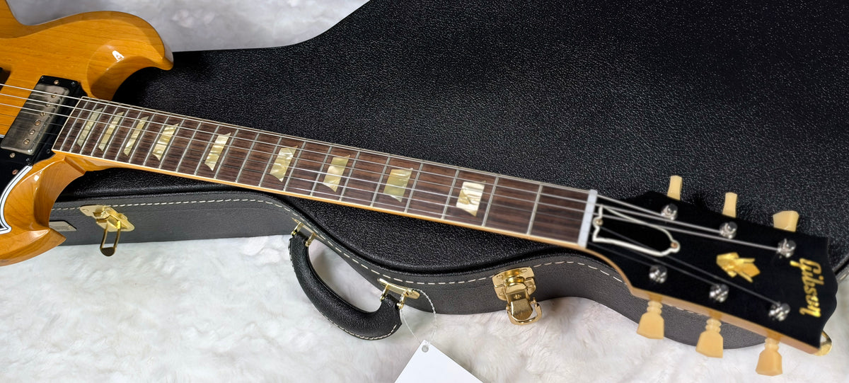 NEW! Gibson Custom Shop Limited Edition 1964 SG Standard Korina Reissue VOS Antique Natural w/Maestro Vibrola - Authorized Dealer - In-Stock! 8lbs - G08014