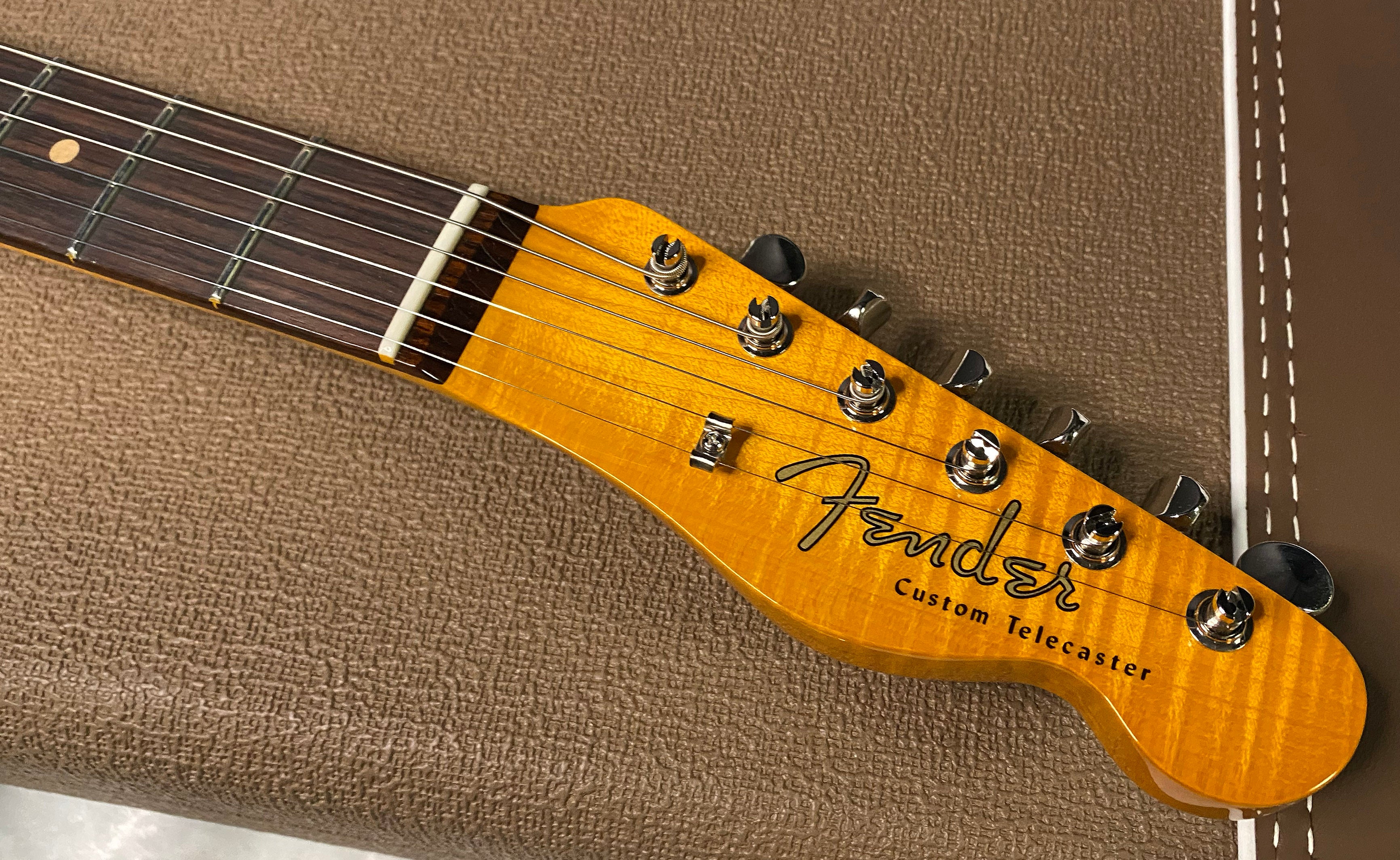 NEW! Fender Custom Shop Flamethrower Telecaster Custom - NOS - Modern Specs - Texas Special Pick-Ups - AAAA Flamed Neck -Sonic Blue - Authorized Dealer - 7.9lbs - G07231
