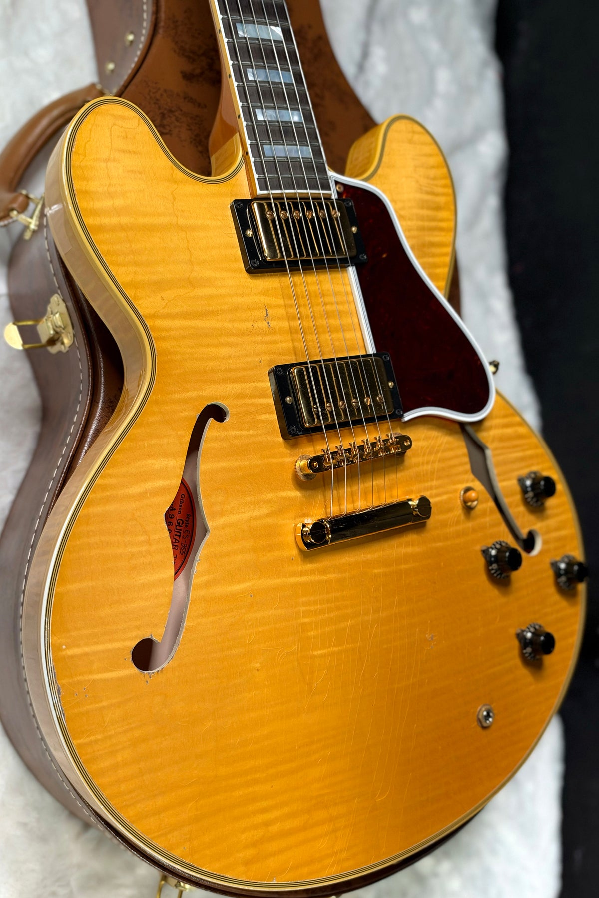 NEW! Gibson Custom 1960 ES-355 Reissue - Antique Blonde, Light Aged- Authorized Dealer - In-Stock! 8.5lbs - G07976