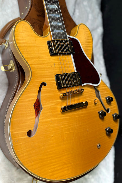 NEW! Gibson Custom 1960 ES-355 Reissue - Antique Blonde, Light Aged- Authorized Dealer - In-Stock! 8.5lbs - G07976