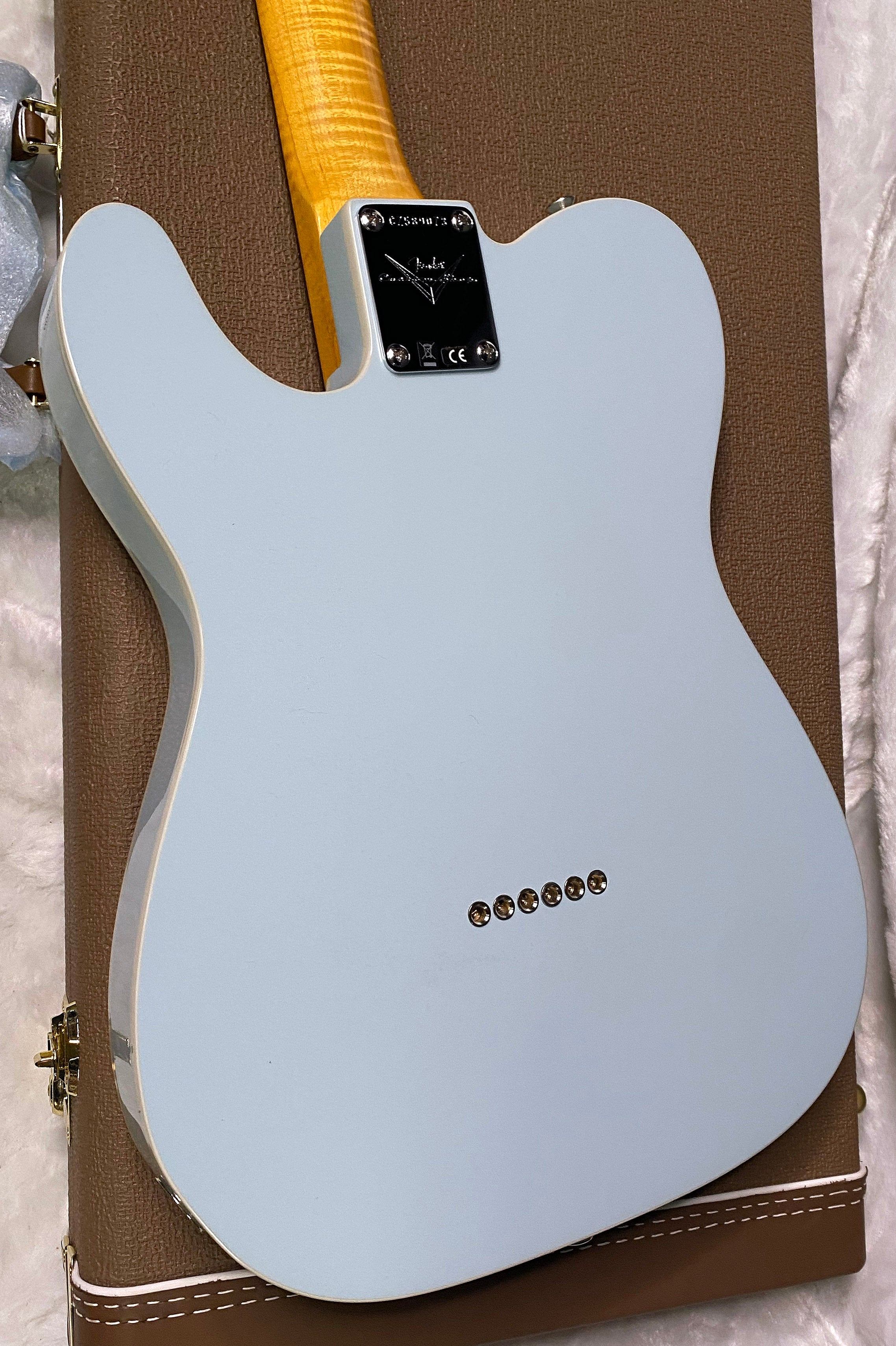 NEW! Fender Custom Shop Flamethrower Telecaster Custom - NOS - Modern Specs - Texas Special Pick-Ups - AAAA Flamed Neck -Sonic Blue - Authorized Dealer - 7.9lbs - G07231