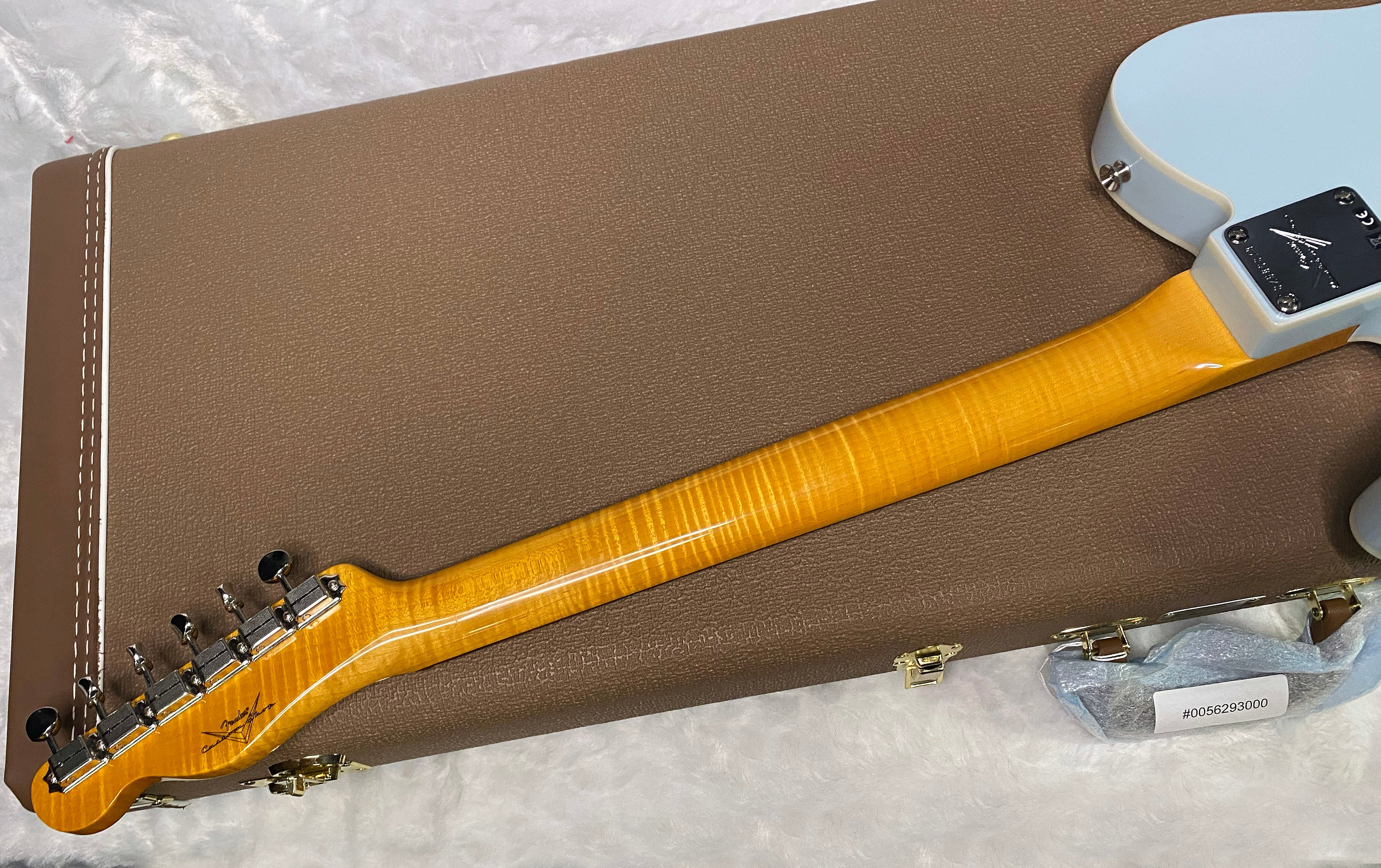 NEW! Fender Custom Shop Flamethrower Telecaster Custom - NOS - Modern Specs - Texas Special Pick-Ups - AAAA Flamed Neck -Sonic Blue - Authorized Dealer - 7.9lbs - G07231