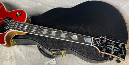 NEW! Gibson Dealer Select Custom Shop Les Paul Custom AAA Figured Flame Top - Transparent Red / Natural Back - Authorized Dealer - WOW! 8.65 lbs - G06631