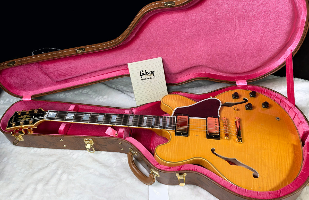 NEW! Gibson Custom 1960 ES-355 Reissue - Antique Blonde, Light Aged- Authorized Dealer - In-Stock! 8.5lbs - G07976