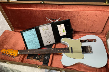 NEW! Fender Custom Shop Flamethrower Telecaster Custom - NOS - Modern Specs - Texas Special Pick-Ups - AAAA Flamed Neck -Sonic Blue - Authorized Dealer - 7.9lbs - G07231