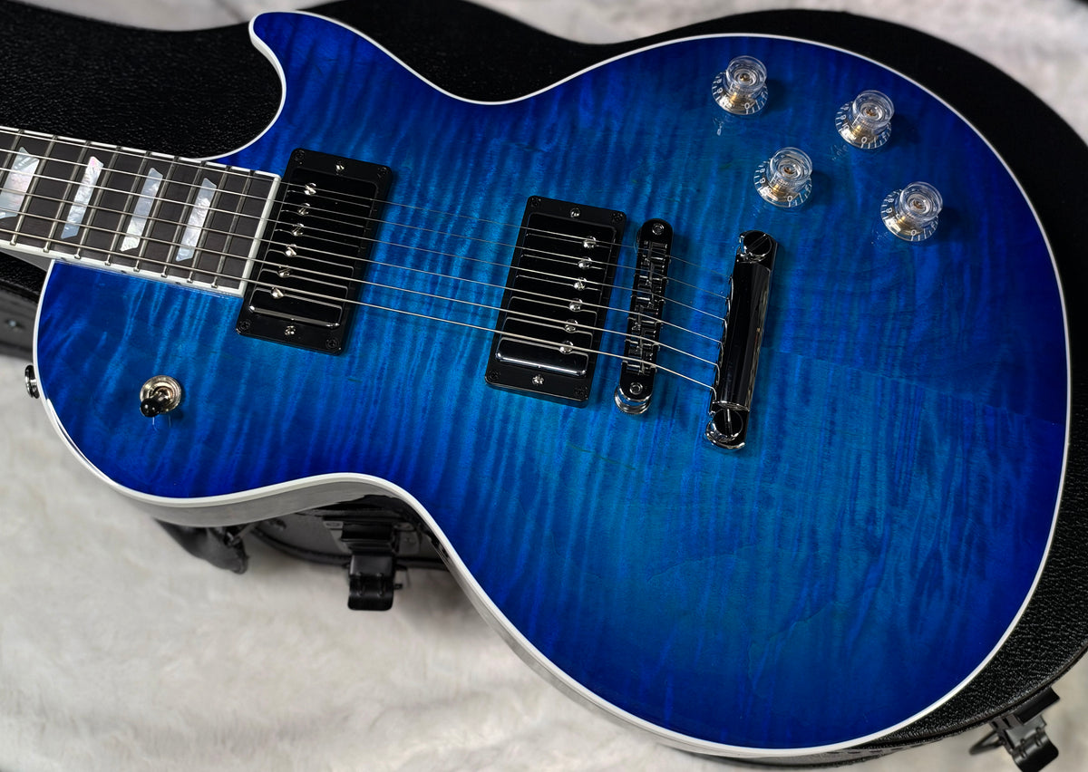 NEW ! Gibson Les Paul Modern Figured - Cobalt Burst - Beautiful Flame Top! Authorized Dealer - Only 8.2lbs - G08018