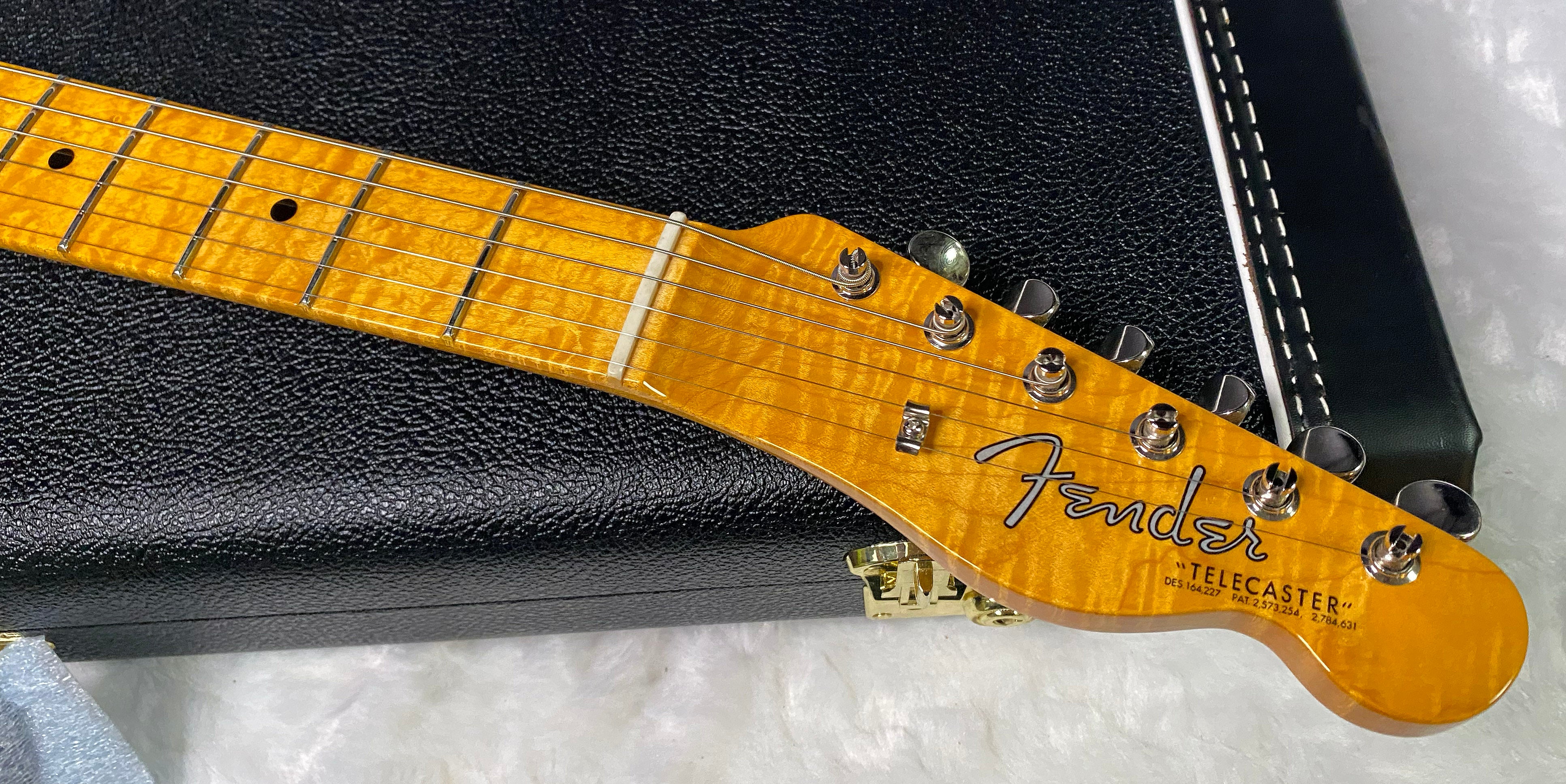 NEW! Fender Custom Shop Flamethrower Telecaster Custom - NOS - Modern Specs - Texas Special Pick-Ups - AAAA Flamed Neck - Black Sparkle - Authorized Dealer - 7.5lbs - G07234