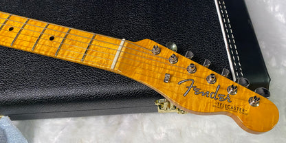 NEW! Fender Custom Shop Flamethrower Telecaster Custom - NOS - Modern Specs - Texas Special Pick-Ups - AAAA Flamed Neck - Black Sparkle - Authorized Dealer - 7.5lbs - G07234