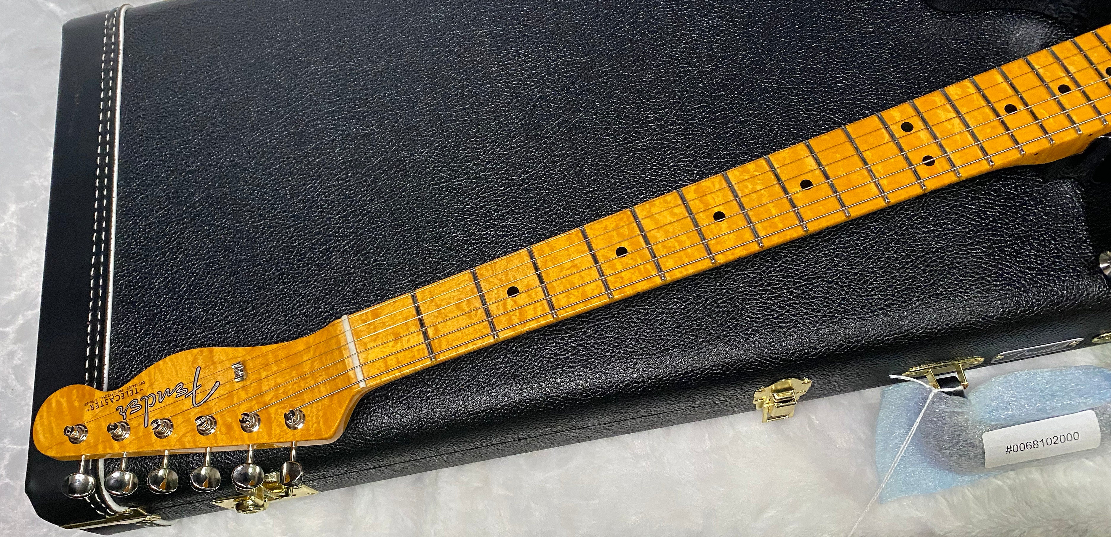 NEW! Fender Custom Shop Flamethrower Telecaster Custom - NOS - Modern Specs - Texas Special Pick-Ups - AAAA Flamed Neck - Black Sparkle - Authorized Dealer - 7.5lbs - G07234