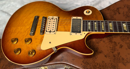 NEW! Gibson Custom Limited Edition 1959 Les Paul Standard Reissue - Birdseye Maple Top - Peach Tea Burst - Light Aged - BOTB Pg 151 - Authorized Dealer - 8.8 lbs - G08025