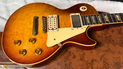 NEW! Gibson Custom Limited Edition 1959 Les Paul Standard Reissue - Birdseye Maple Top - Peach Tea Burst - Light Aged - BOTB Pg 151 - Authorized Dealer - 8.8 lbs - G08025