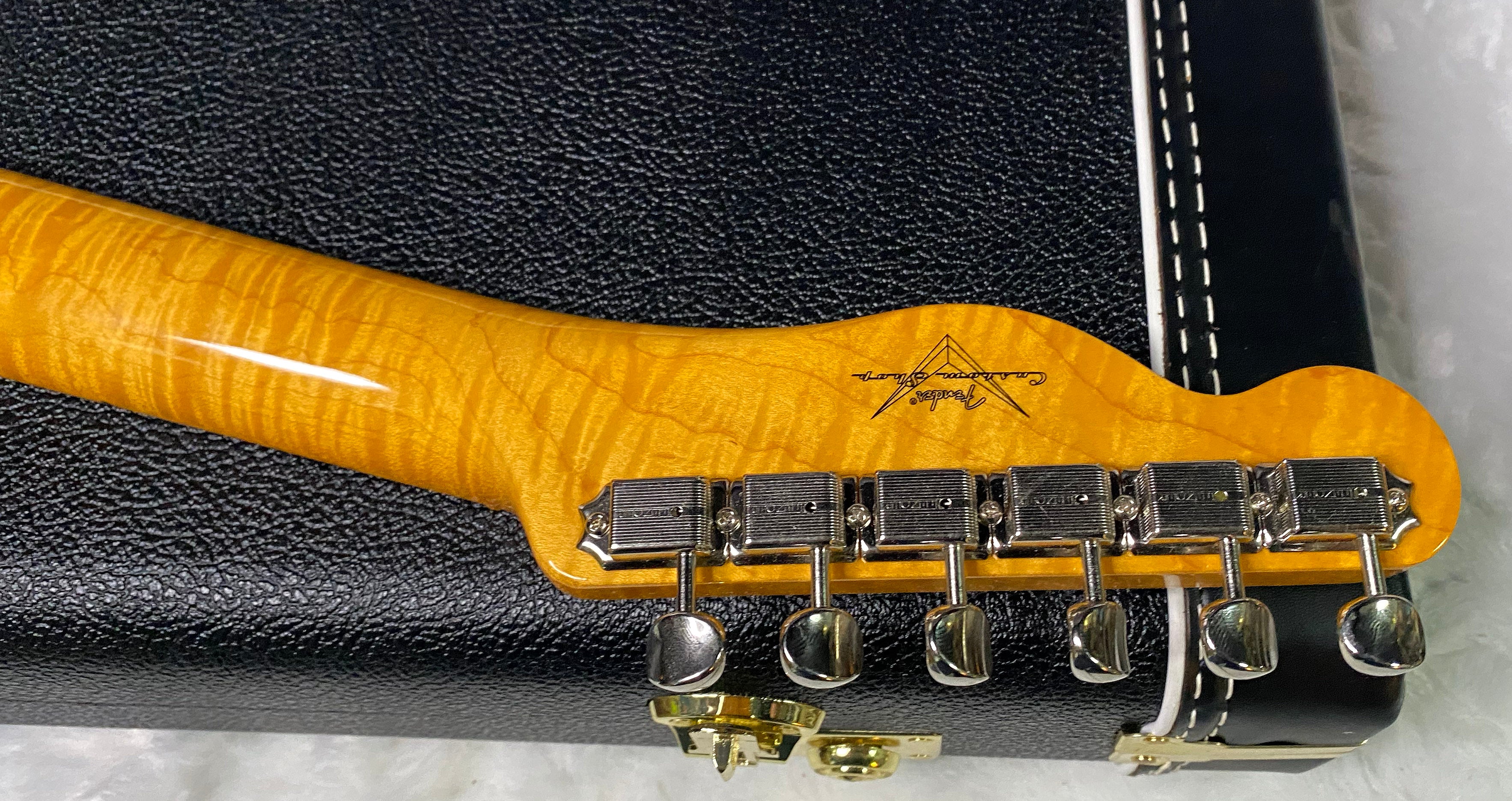NEW! Fender Custom Shop Flamethrower Telecaster Custom - NOS - Modern Specs - Texas Special Pick-Ups - AAAA Flamed Neck - Black Sparkle - Authorized Dealer - 7.5lbs - G07234